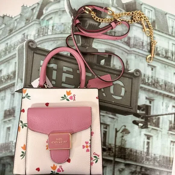 Coach C7599 Mini Pepper Crossbody With Heart Petal Print